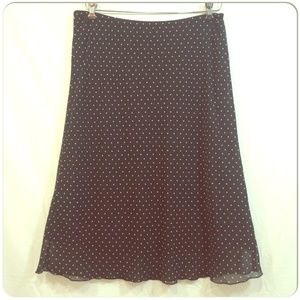 🔴Black skirt w/ white polka dot - Laura Clement